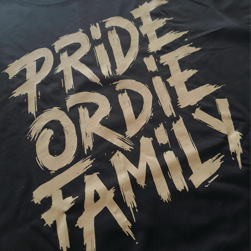 PRiDEorDiE Family v2 T-Shirt -black